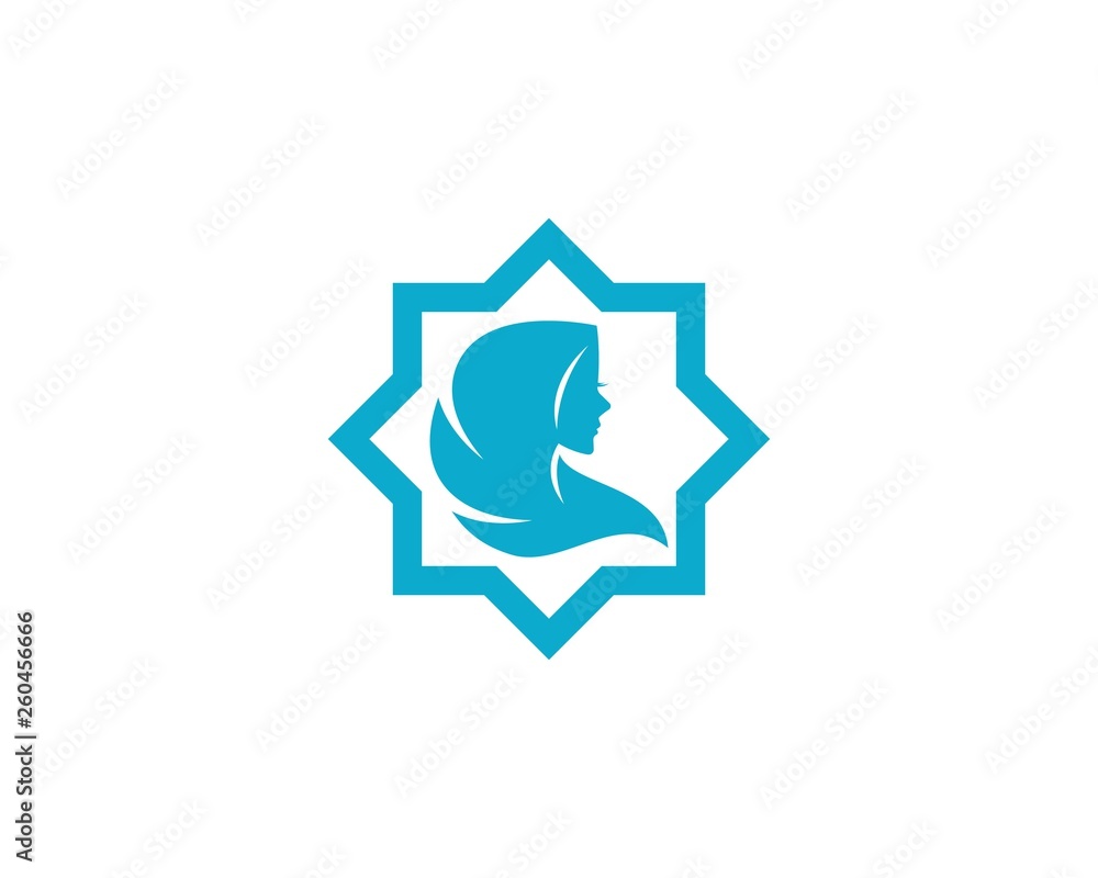 Hijab logo vector