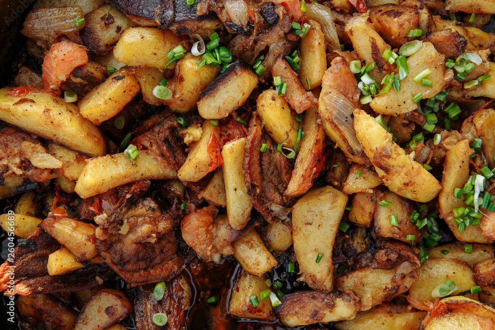 baked potato with onion baked potato with onion