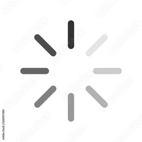 computer loading icon balck and white background