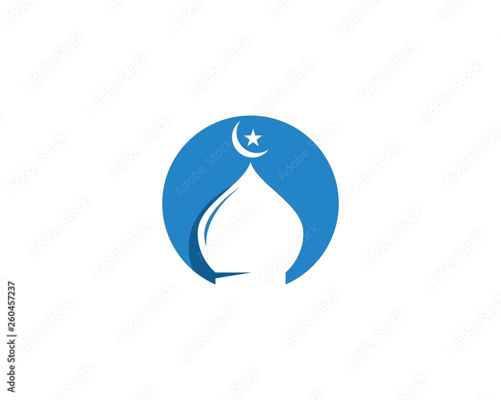 Obraz premium Mosque icon vector