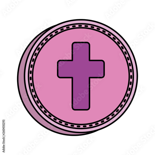 first communion cross icon