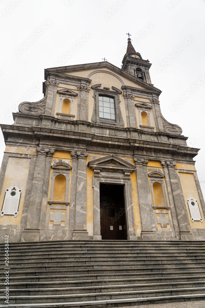 Historic San Giovanni Battista church in Asso, Italy
