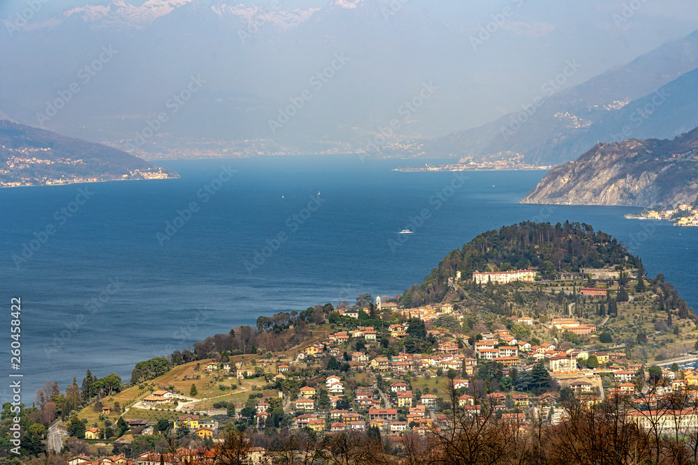 Como lake from Ghisallo, Italy