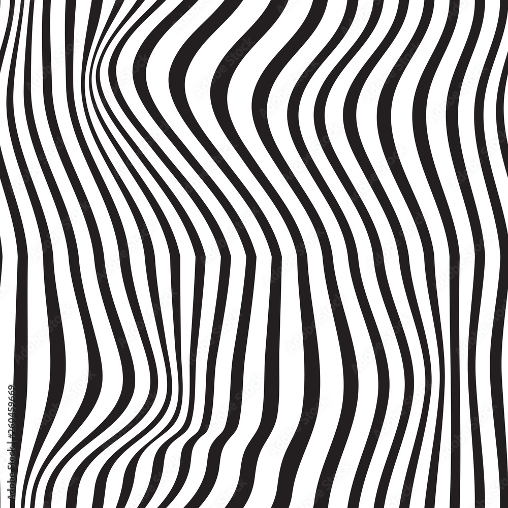 Wavy abstract seamless background pattern. Black and white Wavy abstract seamless background pattern. Black and white