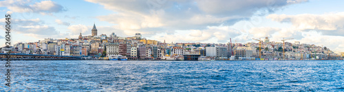 Panorama view of Istanbul city skyline in Istanbul city, Turkey. © orpheus26