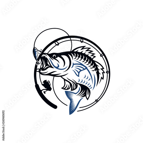 Vintage Fishing Logo Image