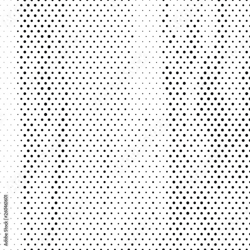 Abstract halftone background texture of black dots