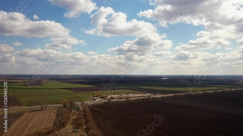 Aerial Time-Lapse of Kiev Landfill. 4k drone photo