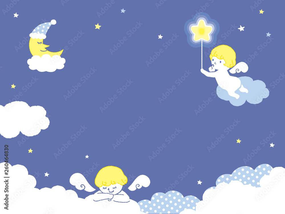 おやすみ天使 背景イラスト Stock Vector Adobe Stock おやすみ天使 背景イラスト Stock Vector Adobe Stock