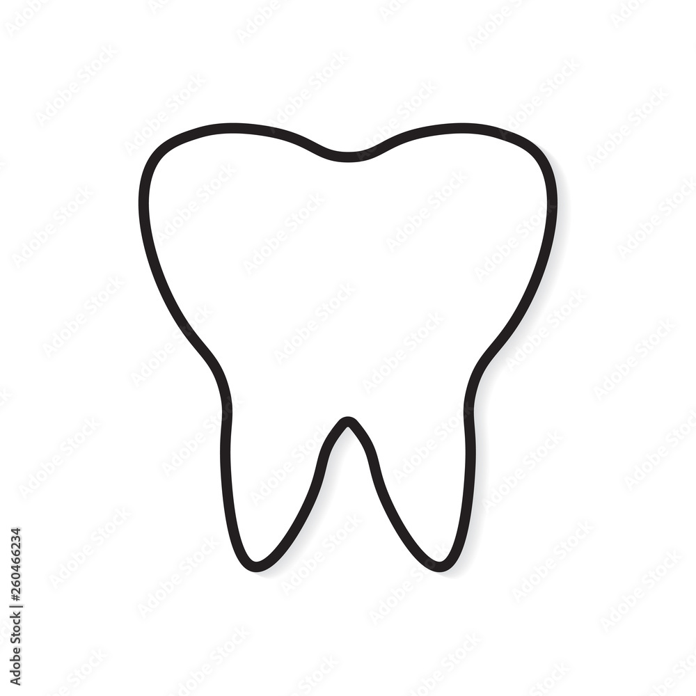 tooth icon- vector illustration tooth icon- vector illustration