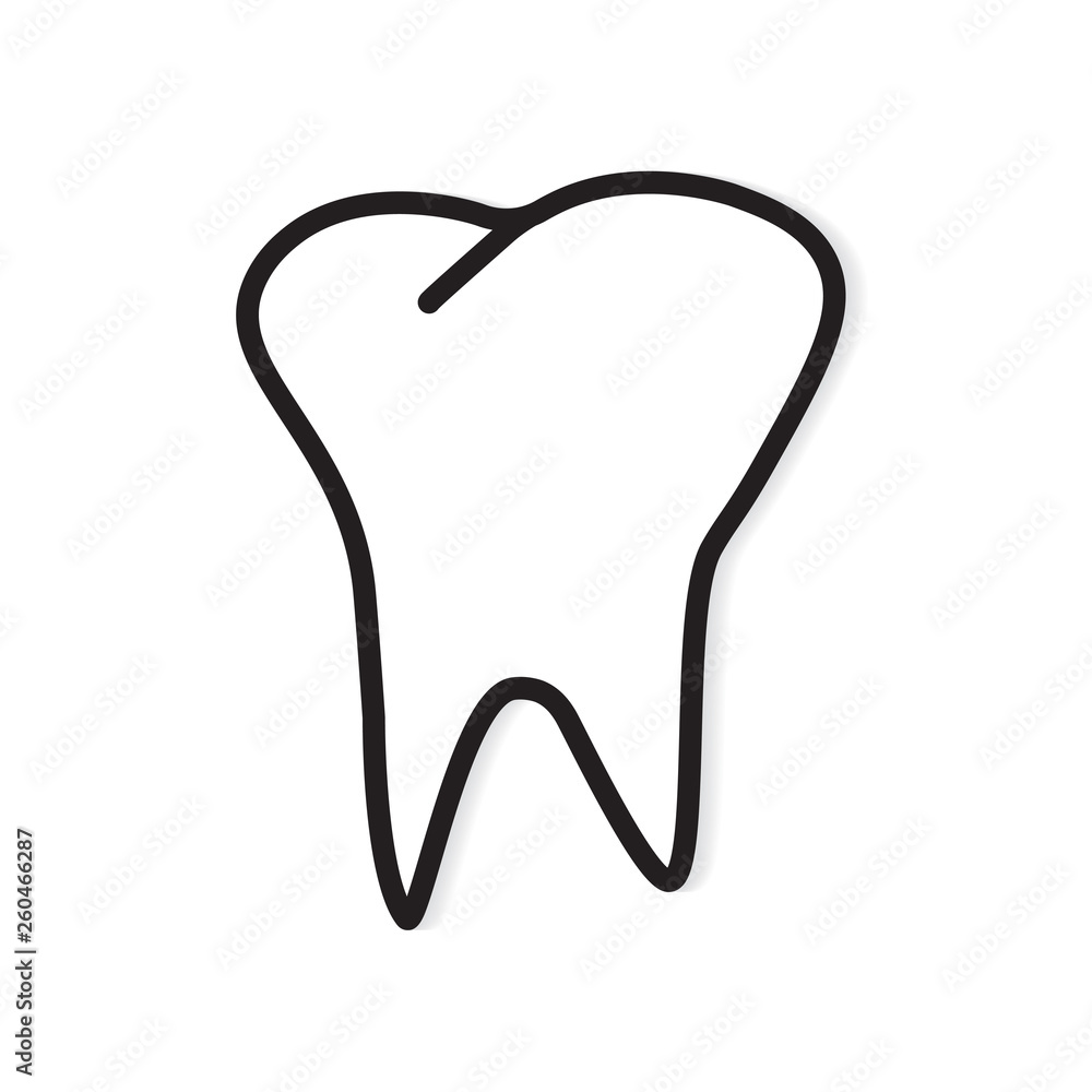 tooth icon- vector illustration tooth icon- vector illustration