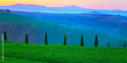 Stunning Landscape in Tuscany  Italy. 