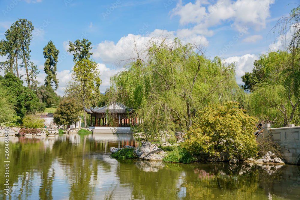 The beautiful Chinese Garden of Huntington Library