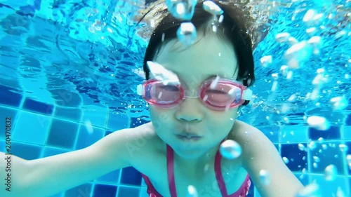 Wallpaper Mural cute girl in swimming pool Torontodigital.ca