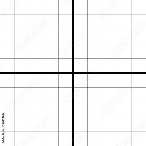 two math axis empty graphic for presentation