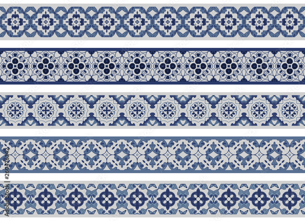 Seamless decorative borders Seamless decorative borders