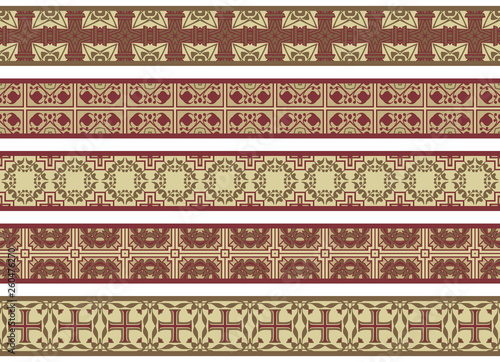 Seamless decorative borders