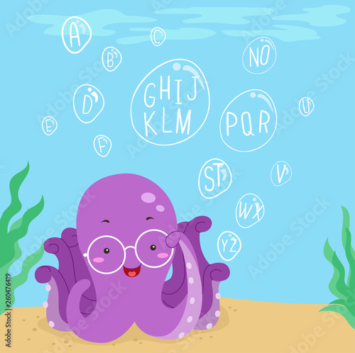 Octopus Ocean Bubbles Alpha...