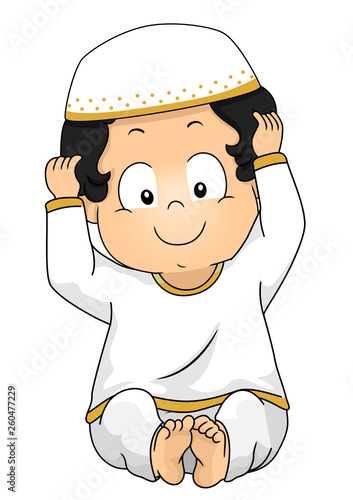 Kid Boy Baby Muslim Illustration