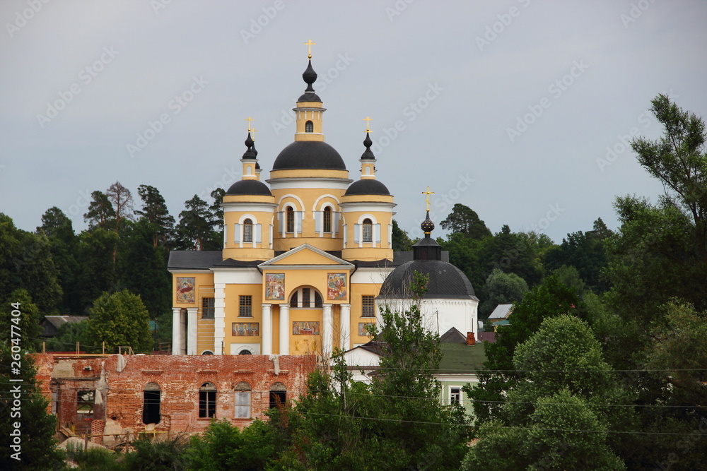 view of the old monastery in Russia