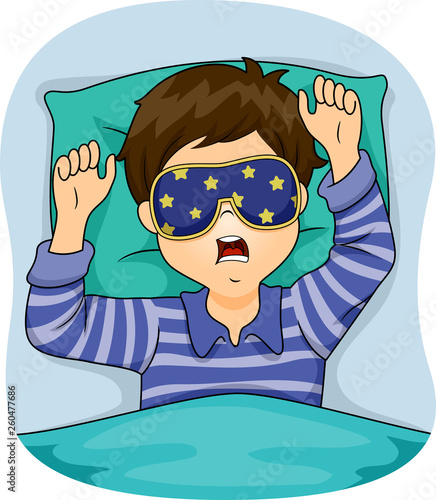 Kid Boy Sleep Eye Mask Illu...