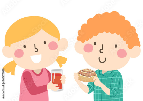 Kids Sweden Fika Soft Cinnamon Bun Illustration