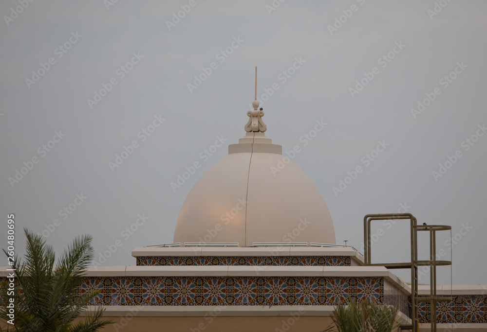 white domes of the arab mosque white domes of the arab mosque