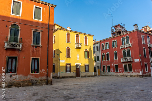 Italy, Venice, typical street between the buildings