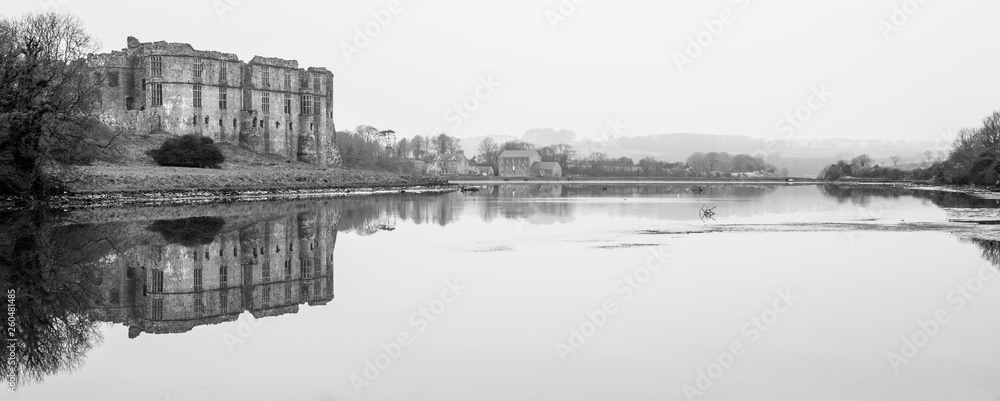 Carew Castle & Mill Reflecting