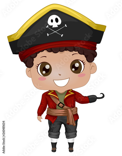 Kid Boy Pirate African Amer...