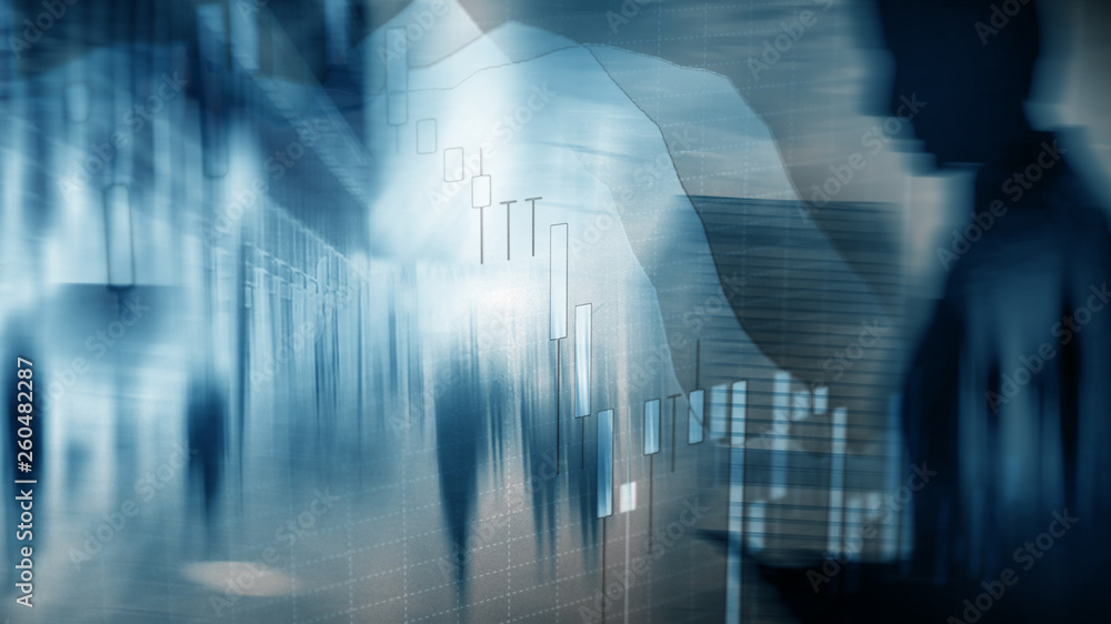 Stock market quotes graph. Double exposure business woman and stock market or forex graph suitable for financial traders investment concept. Stock market quotes graph. Double exposure business woman and stock market or forex graph suitable for financial traders investment concept.
