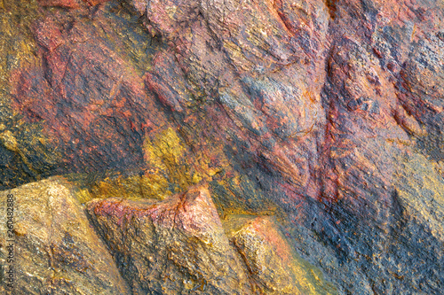 Pattern of colorful rocks for background.