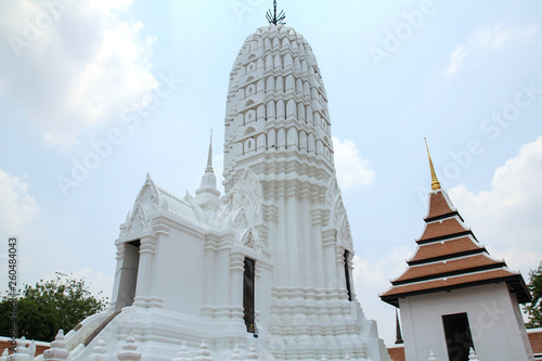 Ancient Pagoda at Wat Phutthaisawan Temple in Ayutthaya  Thailand.