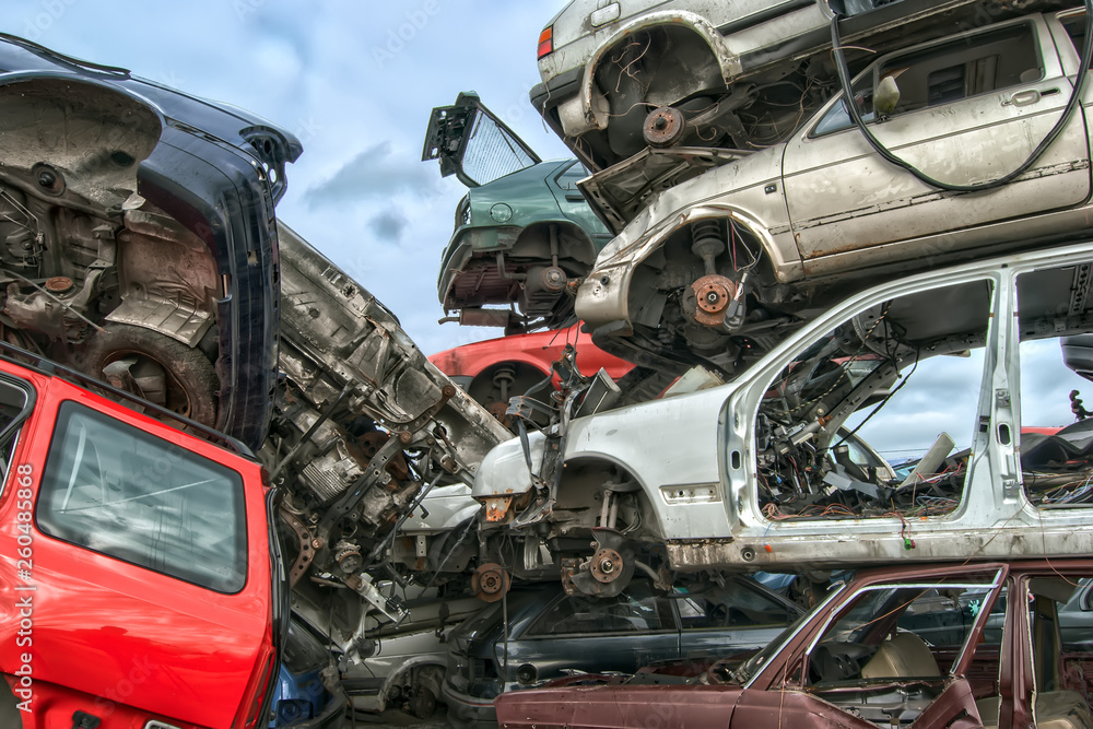 Fototapeta premium Old Metal on Scrapyard