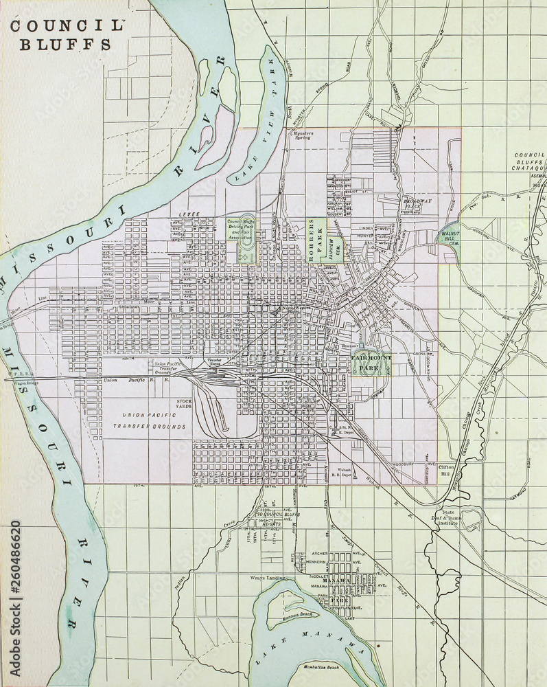 Fototapeta premium Old map. Engraving image