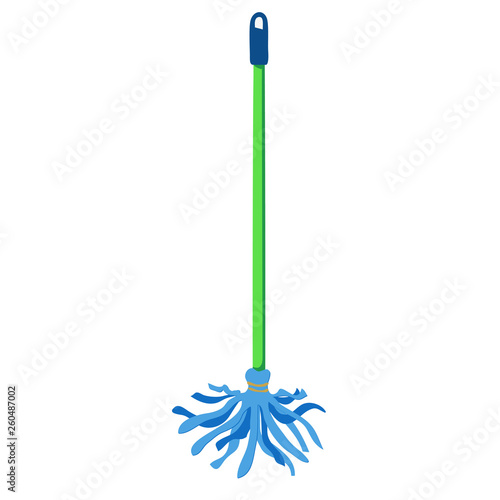 floor mop isolated on white background