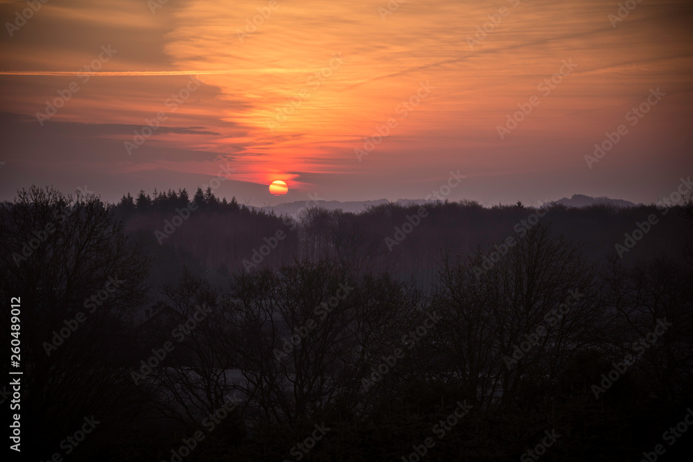Sunset at the Erholm Castle Park