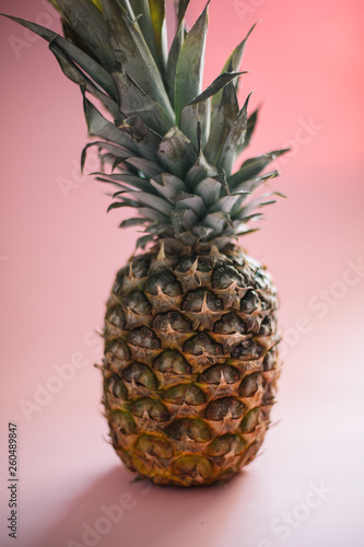 Pineapple, pink background