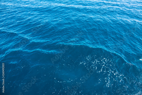 Clear blue sea water