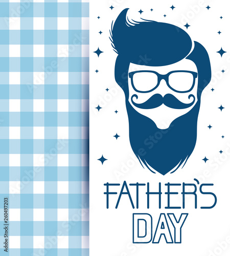 card with man to fathers day celebration