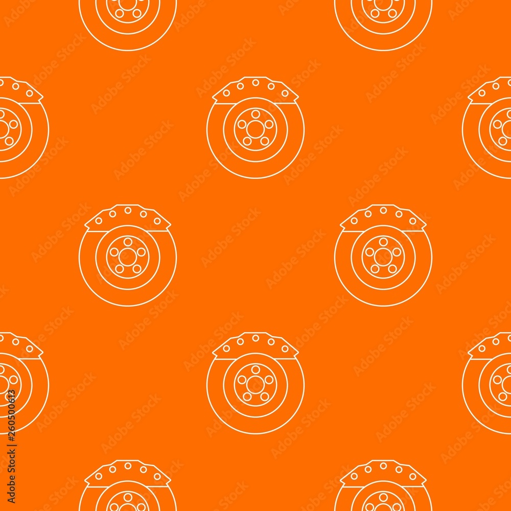 Brake shoe pattern vector orange for any web design best