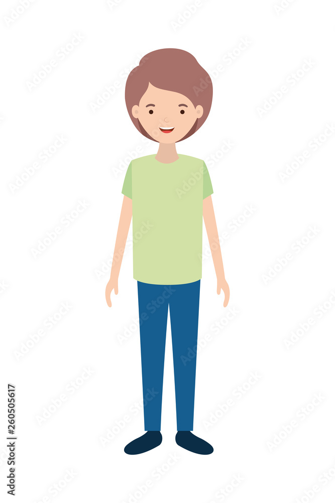 young man avatar character young man avatar character