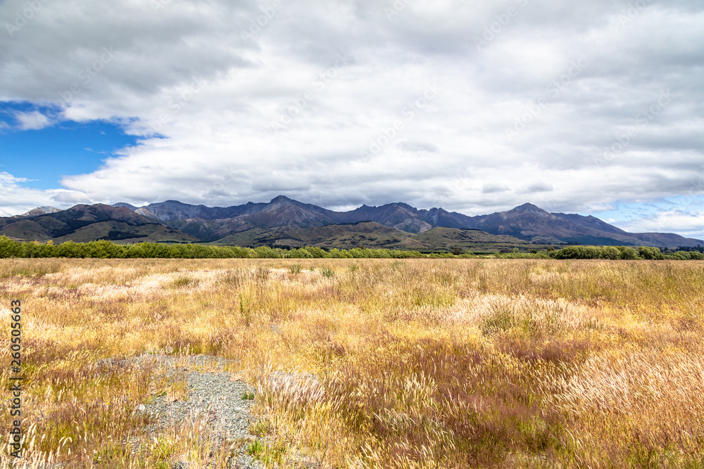 Landscape scenery in south New Zealand Landscape scenery in south New Zealand