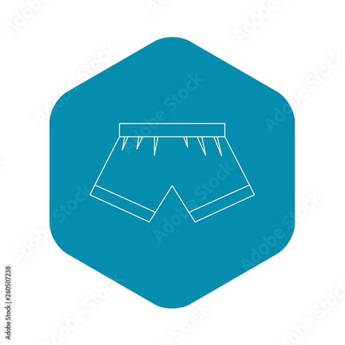 Boxer briefs icon. Outline illustration of boxer briefs vector icon for web