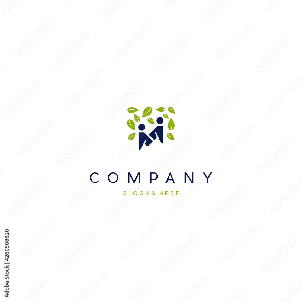 Letter M People Leaf Creative Logo Design Template, M Letter Leaf Couple Man Letter Logo Template Illustration Design. Letter M People Leaf Creative Logo Design Template, M Letter Leaf Couple Man Letter Logo Template Illustration Design.