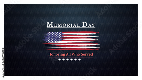 memorial day background,united states flag, with respect honor and gratitude posters, modern design vector illustration