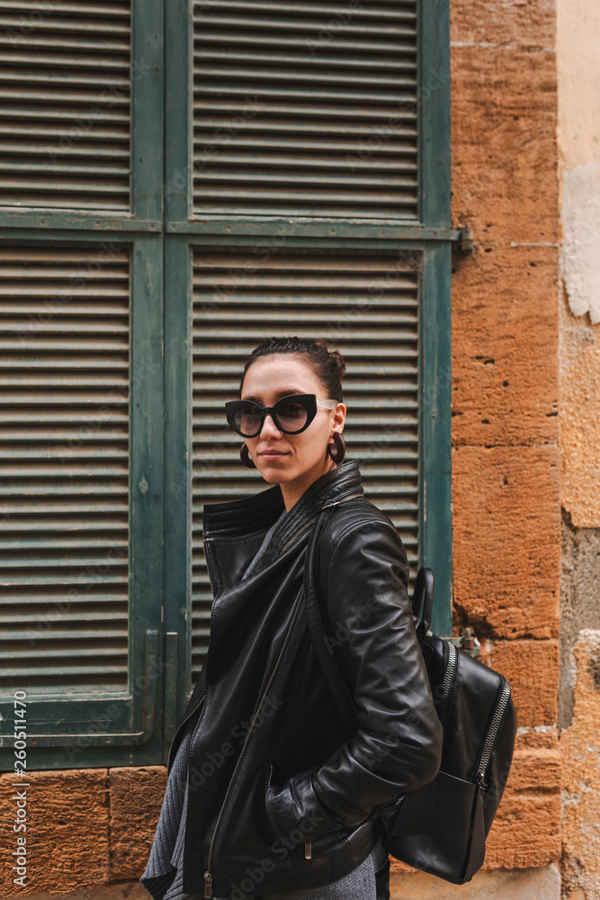 Portrait of beautiful tourist woman Portrait of beautiful tourist woman