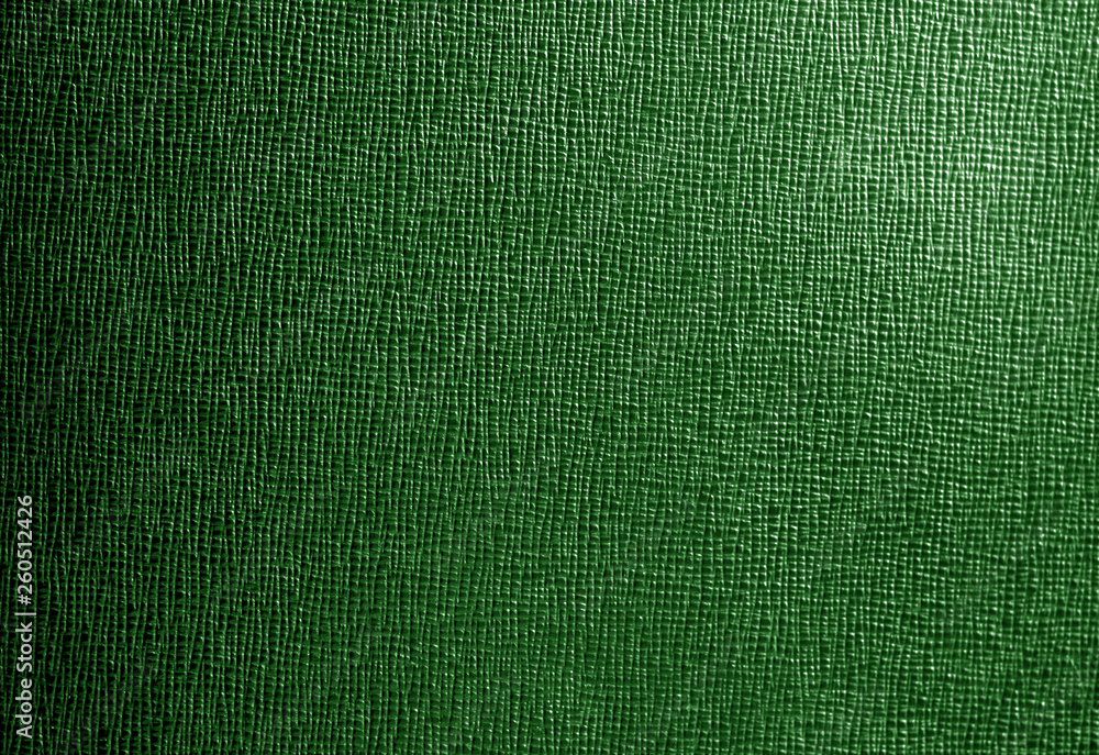 Leather with abstract pattern in green color. Leather with abstract pattern in green color.