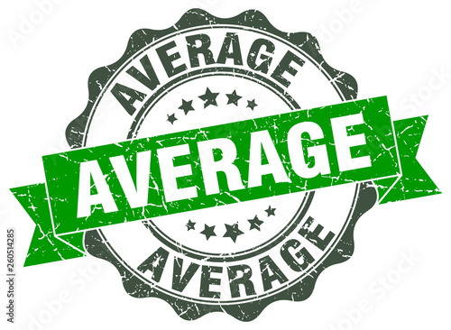 average stamp. sign. seal