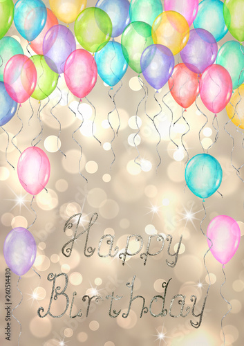 Happy Birthday background. ...